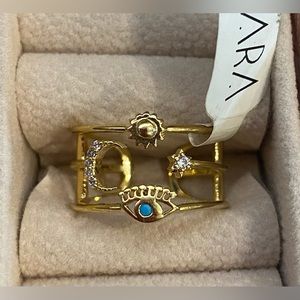 Star, Sun, and Moon Ring NWT